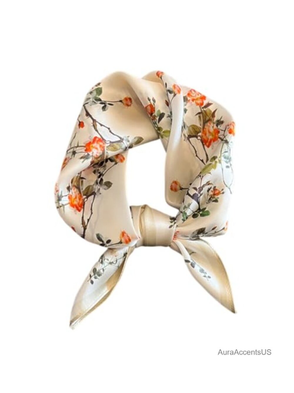 100% Mulberry Silk Square Scarf Women Neckerchief 21 inch
